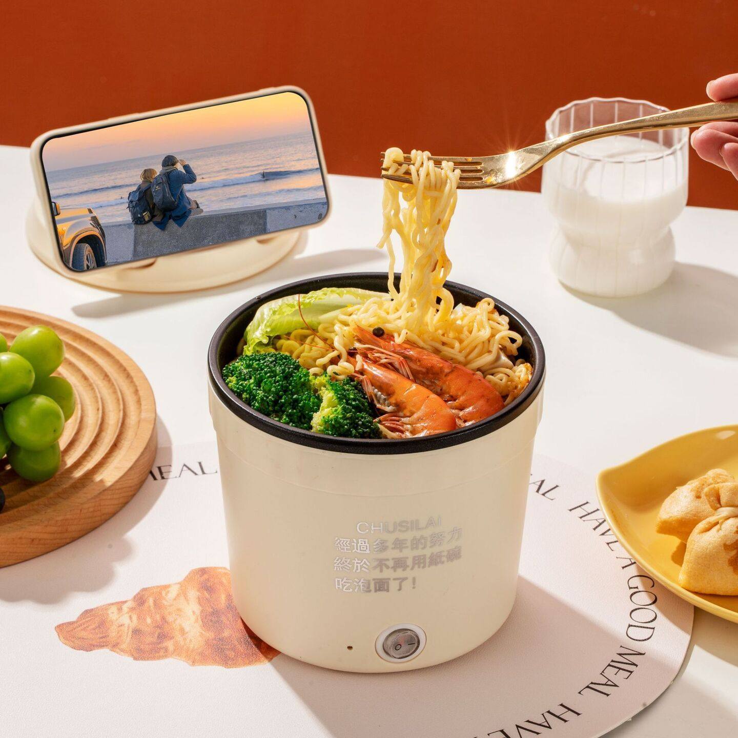 多功能电煮锅一人食宿舍学生泡面碗可加热充电式插头迷你小电火锅,厨房电器,电煮锅,淘宝优惠券,粉丝福利购,淘宝优惠卷