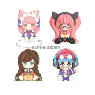 新王者荣耀安吉拉鲁班大桥妲己香薰石膏娃娃白胚手工diy彩绘