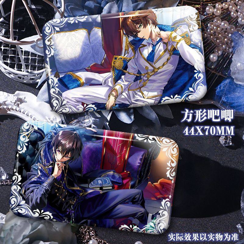 日漫反叛的鲁路修朱雀生日周边长方形双闪吧唧谷子徽章礼物送男女,模玩/动漫/周边/娃圈三坑/桌游,动漫徽章/立牌,淘宝优惠券,粉丝福利购,淘宝优惠卷