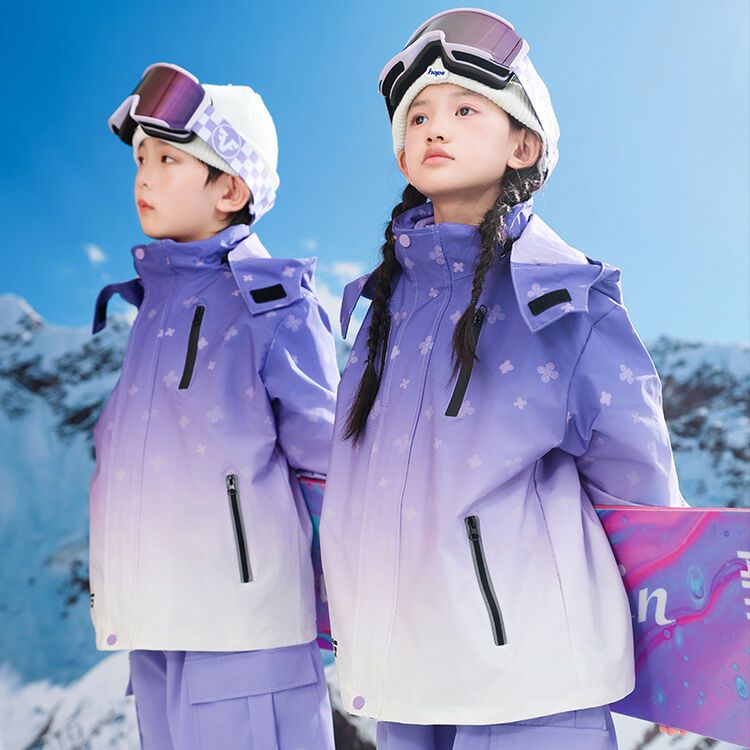 幼儿园园服滑雪服雪衣防水外套滑冰服冲锋衣三合一小学生校服套装