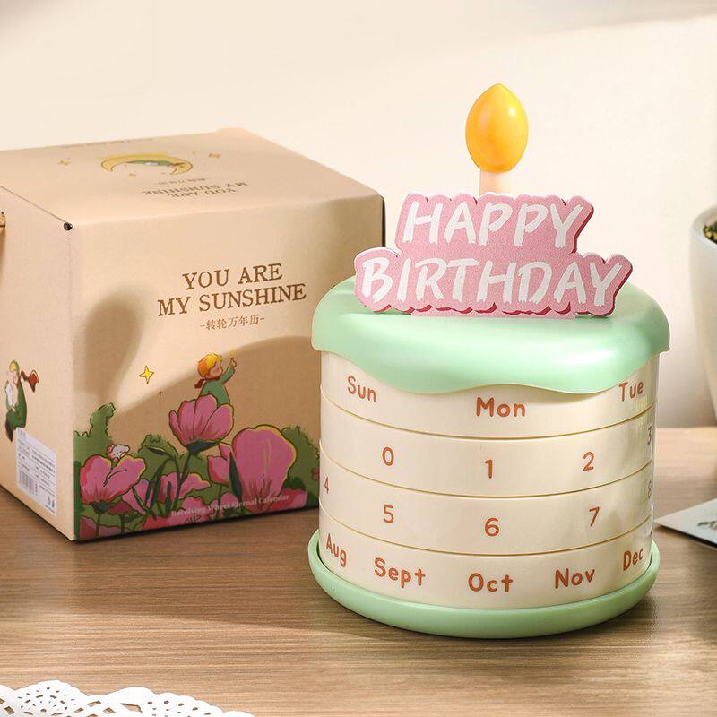 创意生日蛋糕万年历礼盒ins风生日礼物轻奢高级感送女生精致台历