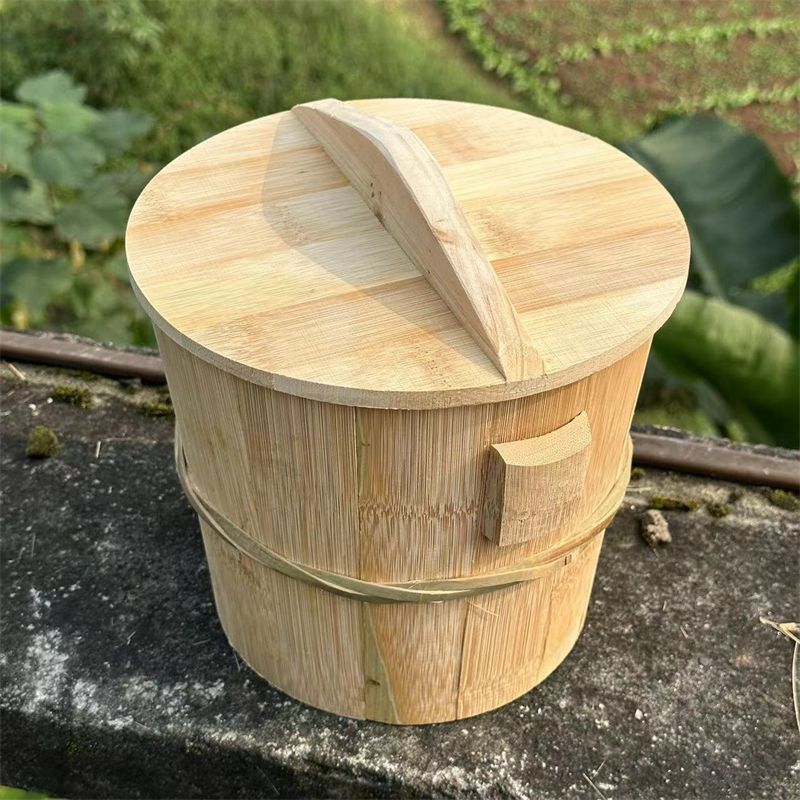 碳化蒸饭竹桶新品甑子家用蒸笼四川器竹制品饭桶清仓带盖手工厨房