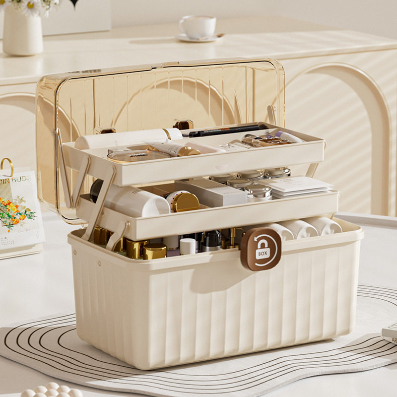 医疗箱家用全套常用药儿童旅行手提家庭装高颜值药箱大容量药物