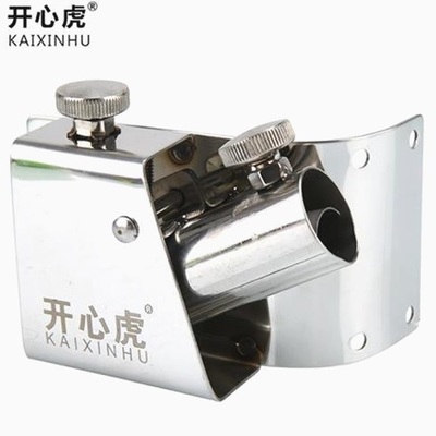 开心虎不锈钢固定式钓箱三件套配件炮台架座饵盘架鱼护架