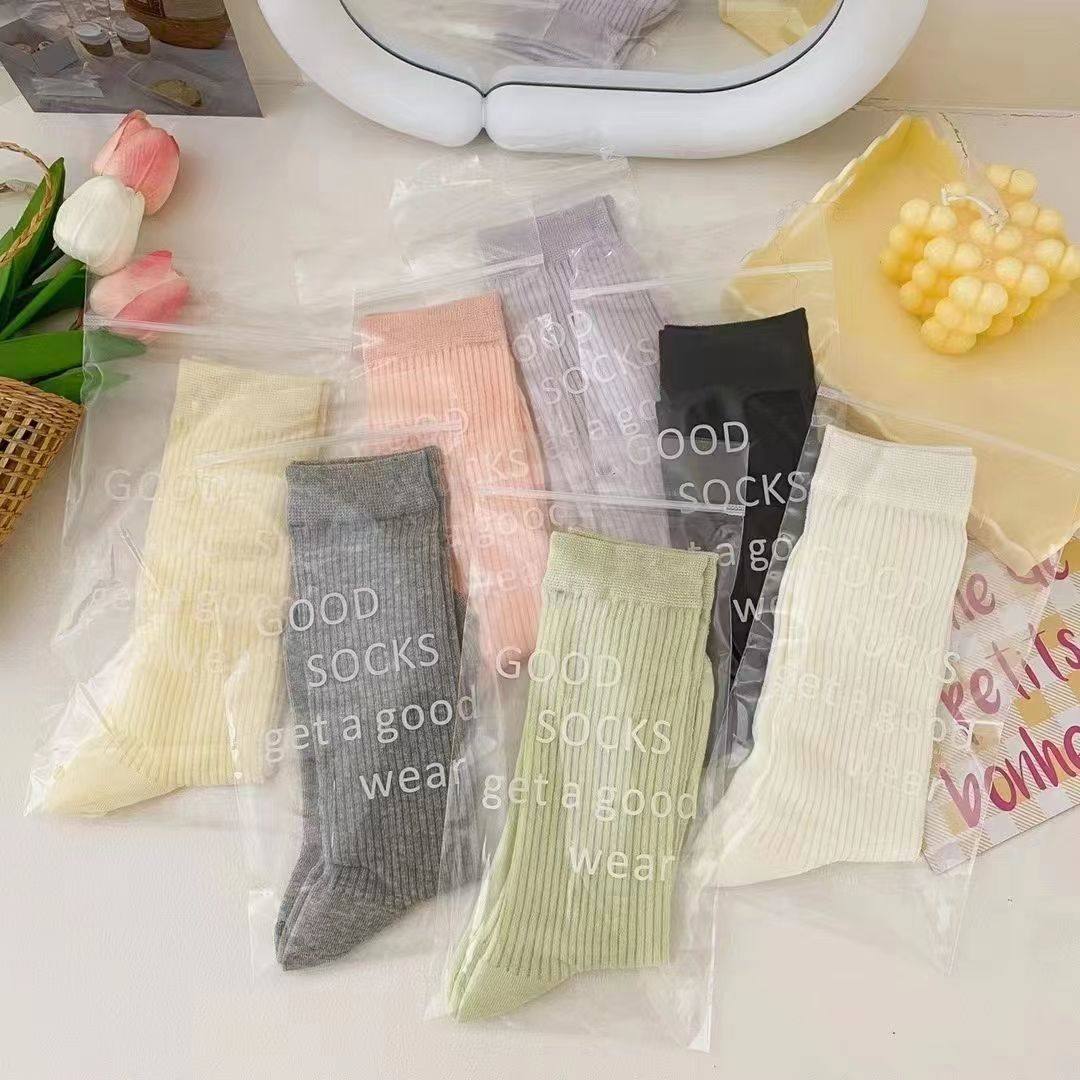 袜子包装袋高档透明加厚PE袜子包装专用袋独立包装摆地摊礼品袋可