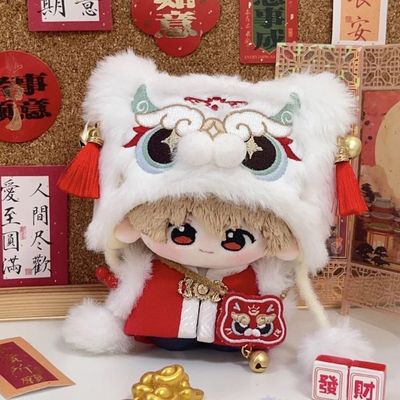 10cm棉花娃娃拜年新年娃衣精致可爱古风套装新年拜年服正常体