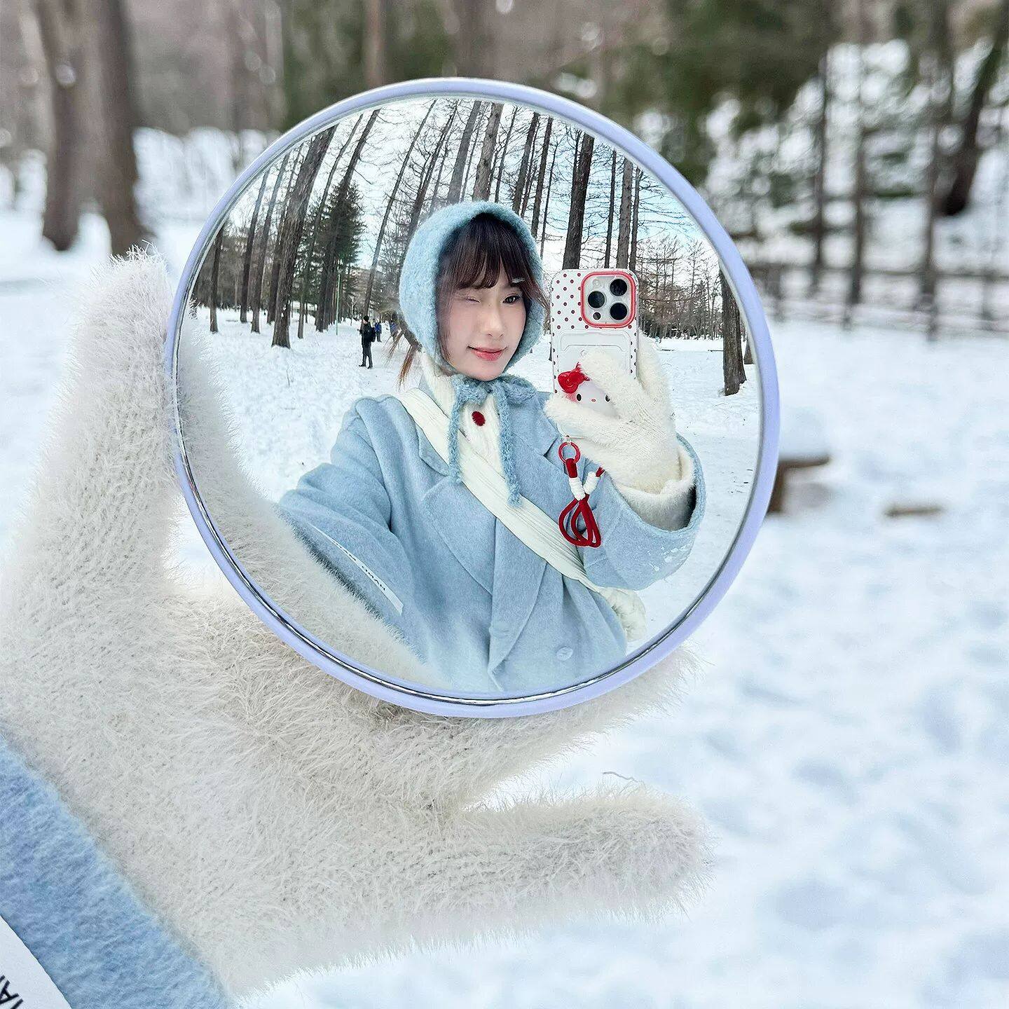 【旅行吧唧】凸面镜自拍旅游记录小圆镜手持演唱会拍照出片道具,家庭/个人清洁工具,随身化妆镜,淘宝优惠券,粉丝福利购,淘宝优惠卷