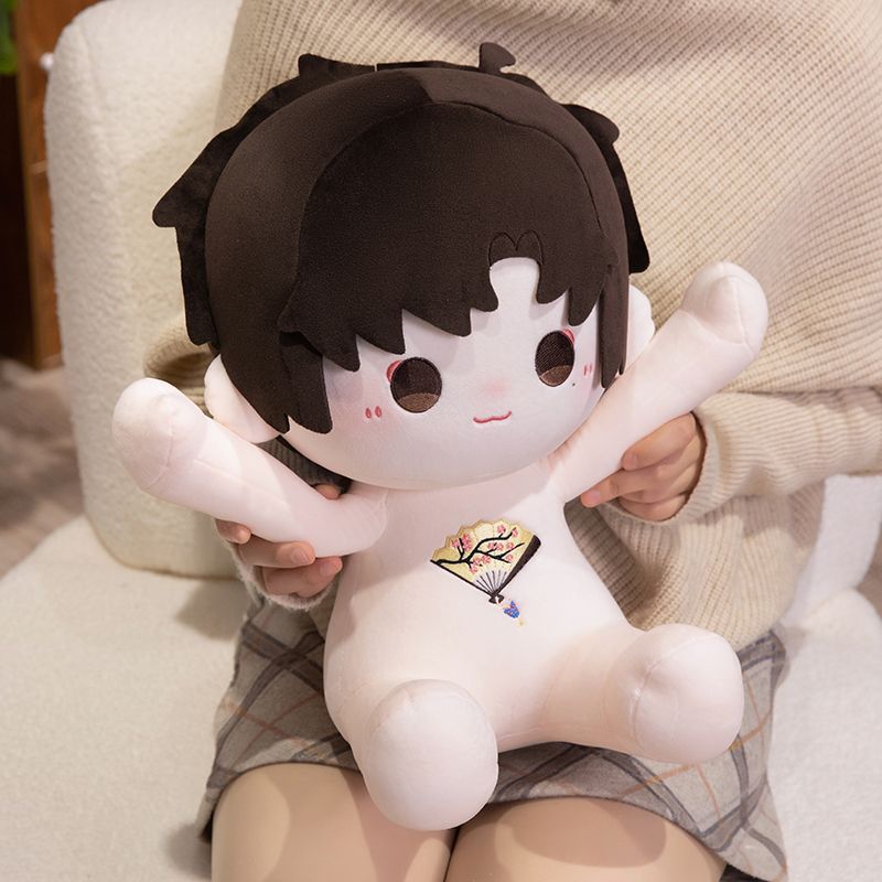 盗墓笔记周边解雨臣40cm棉花娃娃张起灵吴邪黑瞎子公仔毛绒玩偶