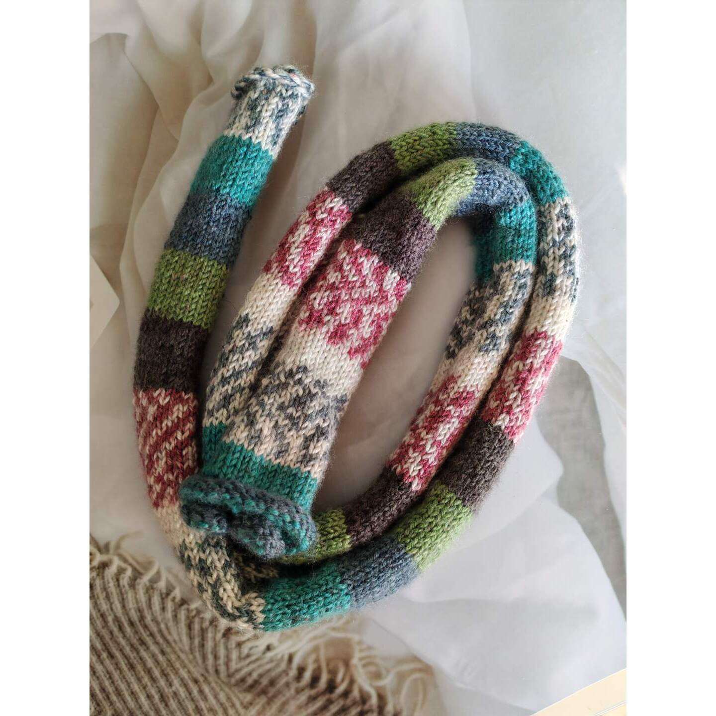 腊肠围巾毛线团腊肠围巾毛线彩色段染线花色儿童手编中粗渐变diy,服饰配件/皮带/帽子/围巾,毛线,淘宝优惠券,粉丝福利购,淘宝优惠卷