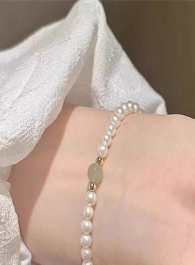 奥特莱斯折扣撤柜清仓捡漏网红小米粒珍珠手链outlets女配饰