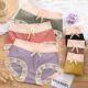 a类全棉内裤 女中腰纯棉抗菌无痕包臀蝴蝶结蕾丝边女士三角裤 头透