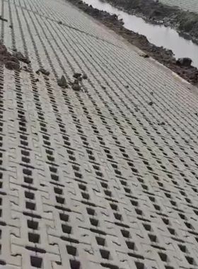 六角护坡砖生态连锁砖六棱块工字锁扣砖实心砖空心砖植草砖透水砖