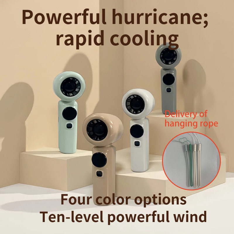 高品质户外usb充电数显制冷风扇2025跨境新款涡轮迷你手持小风扇,居家日用,迷你风扇,淘宝优惠券,粉丝福利购,淘宝优惠卷