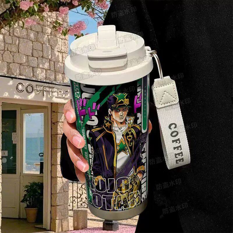 动漫承太郎徐伦便携保温杯儿童大容量316不锈钢吸管水杯咖啡杯,模玩/动漫/周边/娃圈三坑/桌游,动漫水杯/居家/百货,淘宝优惠券,粉丝福利购,淘宝优惠卷