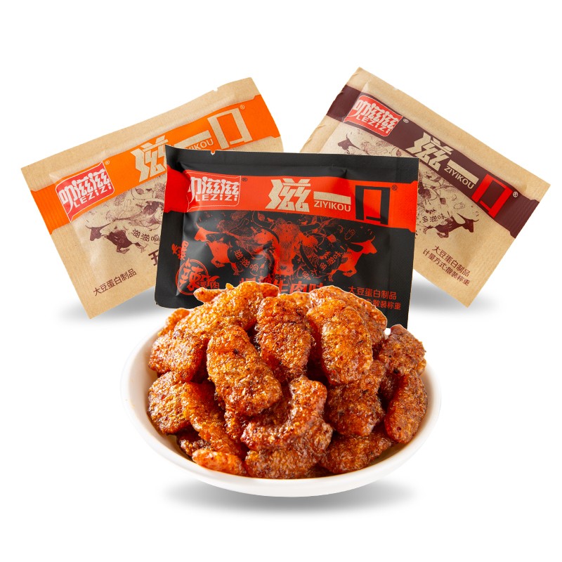 叻滋滋滋一口韩式素牛肉爆辣大豆素肉肥牛潮汕8090后儿时怀旧零食