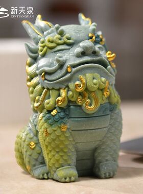 招财貔貅纳财国潮摆件小型室内镇宅旺财神办公室工位桌面装饰礼物