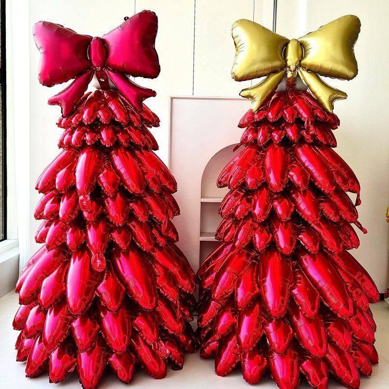 新年春节蝴蝶结发财树铝膜气球咖啡店餐厅商场氛围装饰布置道具,节庆用品/礼品,节日装扮用品,淘宝优惠券,粉丝福利购,淘宝优惠卷