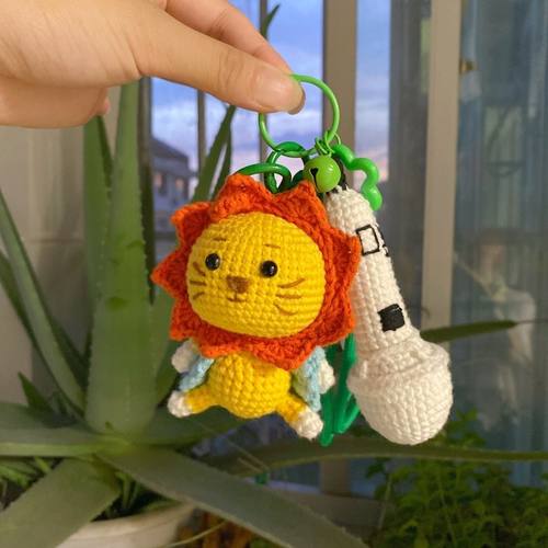 莱阳公仔王源同款钩织小话筒手工定制玩偶挂件钥匙扣包