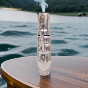 高端水筒烟云南水烟筒三葫芦款伸缩烟斗水烟筒不锈钢材质家用复古