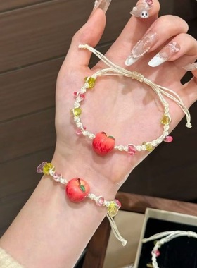 网红闺蜜二人手链男朋友新款学生好运礼物开学生日礼物气质礼