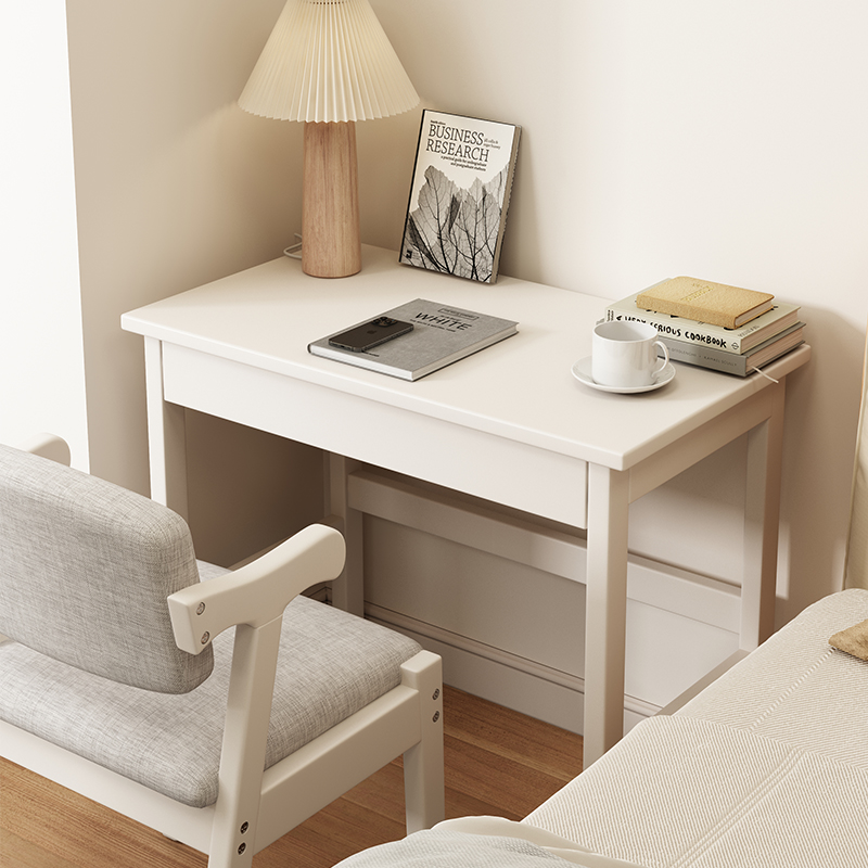 实木小书桌60迷你家用70/80cm小户型写字桌卧室简约电脑桌窄桌子
