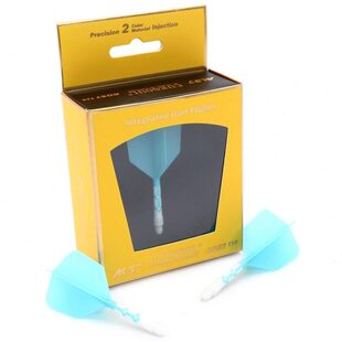 CUESOUL/Q獣ROST T19飞镖尾翼蓝色混色镖叶耐用配件大方一体标翼