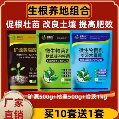生根养地防病抗病抗重茬专用套餐哈茨木霉菌枯草芽孢杆菌矿源