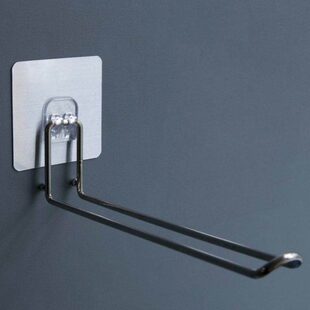 阳台免打孔收纳衣架挂钩壁挂衣架整理架不锈钢免钉衣夹子收纳神器