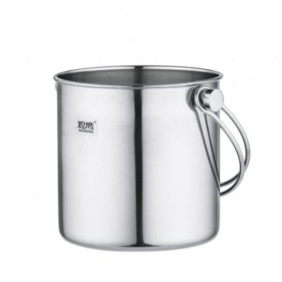 不锈钢冰桶西餐冰粒桶带手提圆形酒店冰酒桶酒吧KTV商用吐酒桶