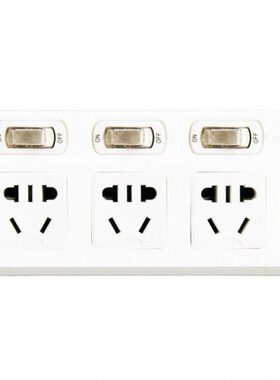 牛人无线转换插头独立开关排插扩展电源一转三转换插座NR-133B/C