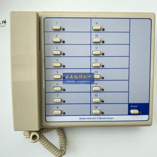 蒂森16局对讲主机 16N对讲 监控室电话 T12 蒂森电梯配件