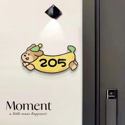 美食小狗入户门牌家用号码牌可定制创意亚克力标识牌温馨提示牌,文具电教/文化用品/商务用品,标志牌/提示牌/付款码,淘宝优惠券,粉丝福利购,淘宝优惠卷