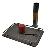 轻奢风黑金属摆件客厅皮质托盘室内样板间家居玄关装 饰收纳级感