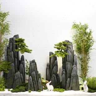 雪浪泰山石切片组合造景假山景石灯拴马桩庭院枯山水景观装饰摆件,家居饰品,户外/庭院摆件,淘宝优惠券,粉丝福利购,淘宝优惠卷