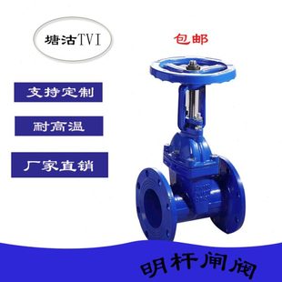 天津塘沽TVI闸阀球墨铸铁闸阀DN50Z41X塘沽TVI软密封明杆暗杆闸阀