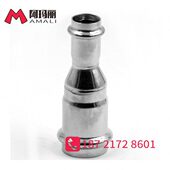 304不锈钢卡压管件异径接头DN15 异径直通接头 DN100卡压式