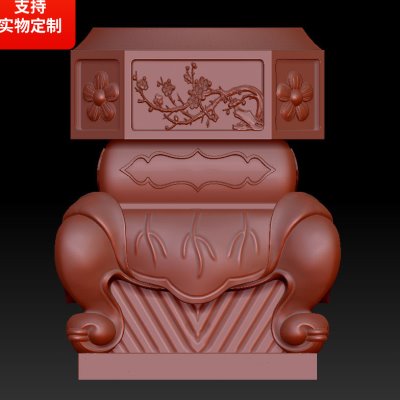 柱墩门墩石雕塑圆雕图精品精雕图三维立体图3D模型打印图STL图