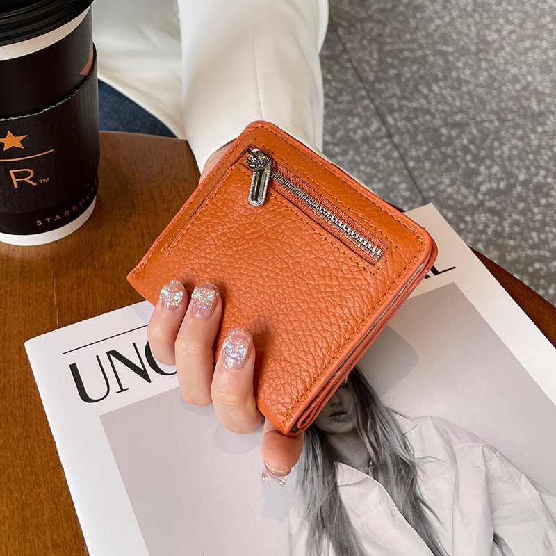 韩版简约小众设计感皮夹轻薄纯色新潮百搭证件卡包ins二折钱包女,箱包皮具/热销女包/男包,钱包,淘宝优惠券,粉丝福利购,淘宝优惠卷