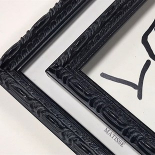 优雅笔触细腻精致复古黑色天隆实木画框画框 马蒂斯 可以定制