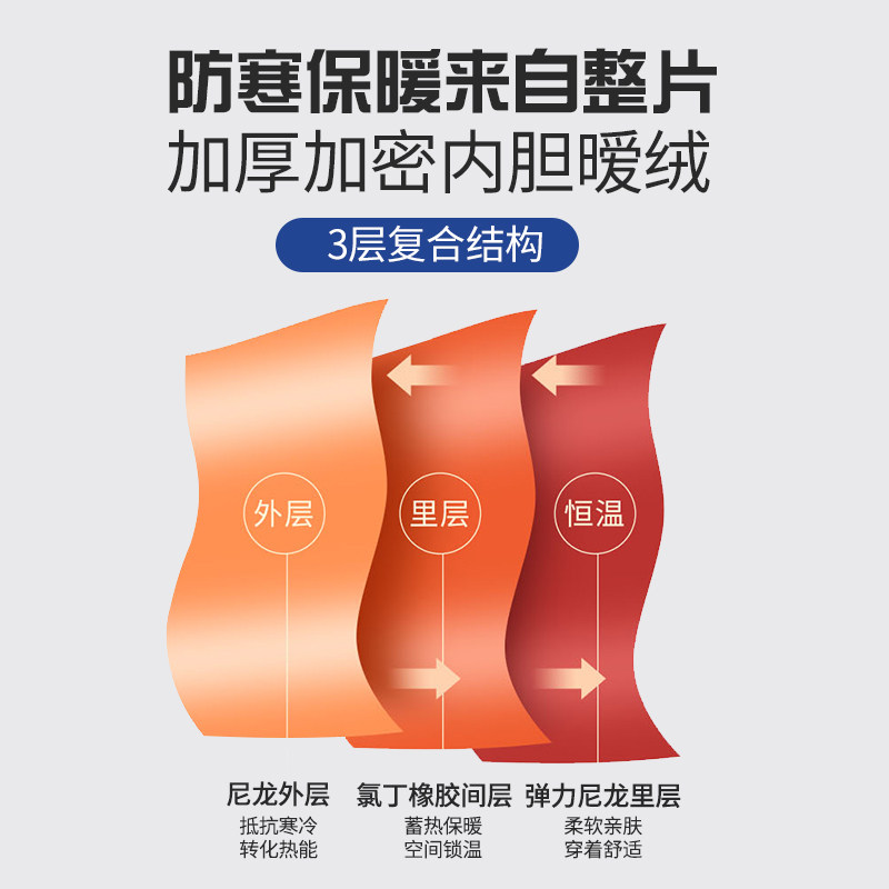 鲨巴特5/7MM加厚保暖潜水服男连身连帽水母衣防寒深潜冬泳衣