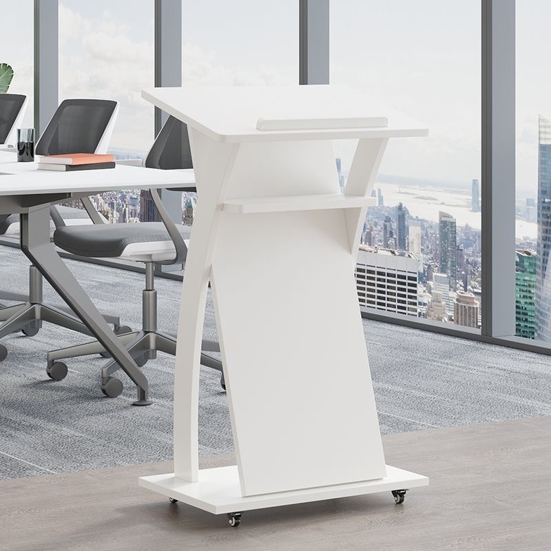 演讲台发言台会议室讲台桌讲话台实木主持台迎宾台接待台可移动