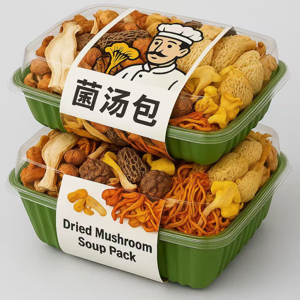 【当季新货】云南七彩菌汤包羊肚菌虫草花新鲜菌菇包菌汤料包煲汤