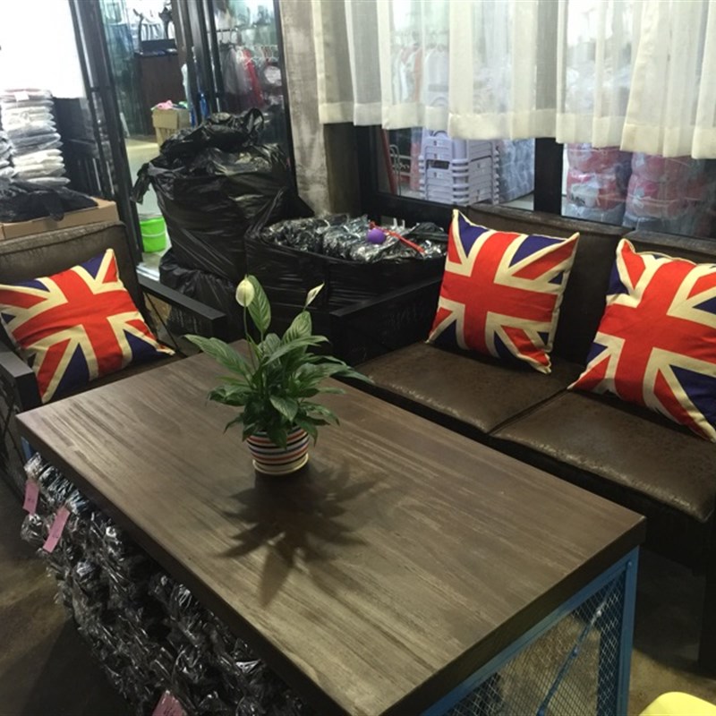 美式loft工业风沙发桌椅组合酒吧KTV酒店咖啡厅单双人沙发椅卡座