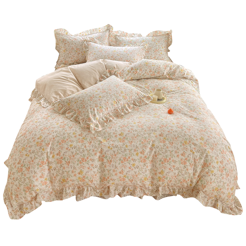 全棉被套单件100被单150x200x230单人被罩女田园碎花180x220