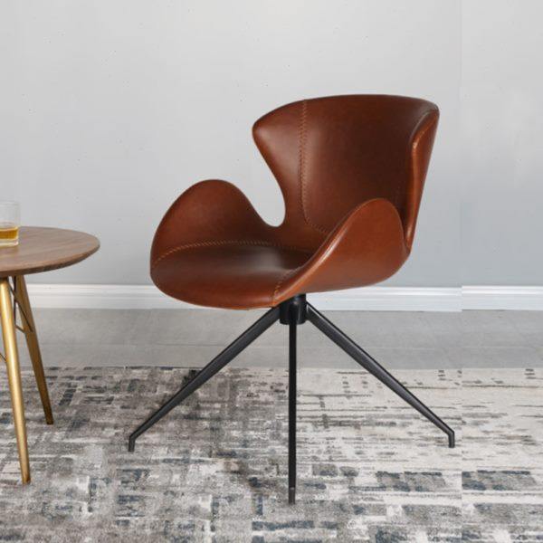 现代简约餐椅轻奢家用书房书桌椅扶手休闲舒适靠背椅旋转椅子901