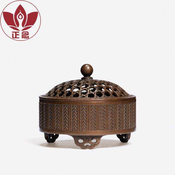 庆松堂苏工铜炉名家胡庆松制紫铜编织圆炉复古手工炉文房摆件熏香,家居饰品,香篆,淘宝优惠券,粉丝福利购,淘宝优惠卷