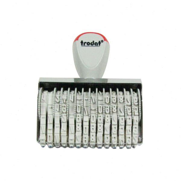 14位数字号码印斜杠小数点横杠字高5mm箱包日期印编码章卓达15514