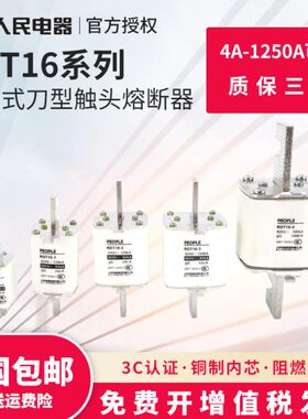 RDT16熔断器芯RT36保险丝NTOONT1NT2NT3人民电器RT16熔芯160A250A