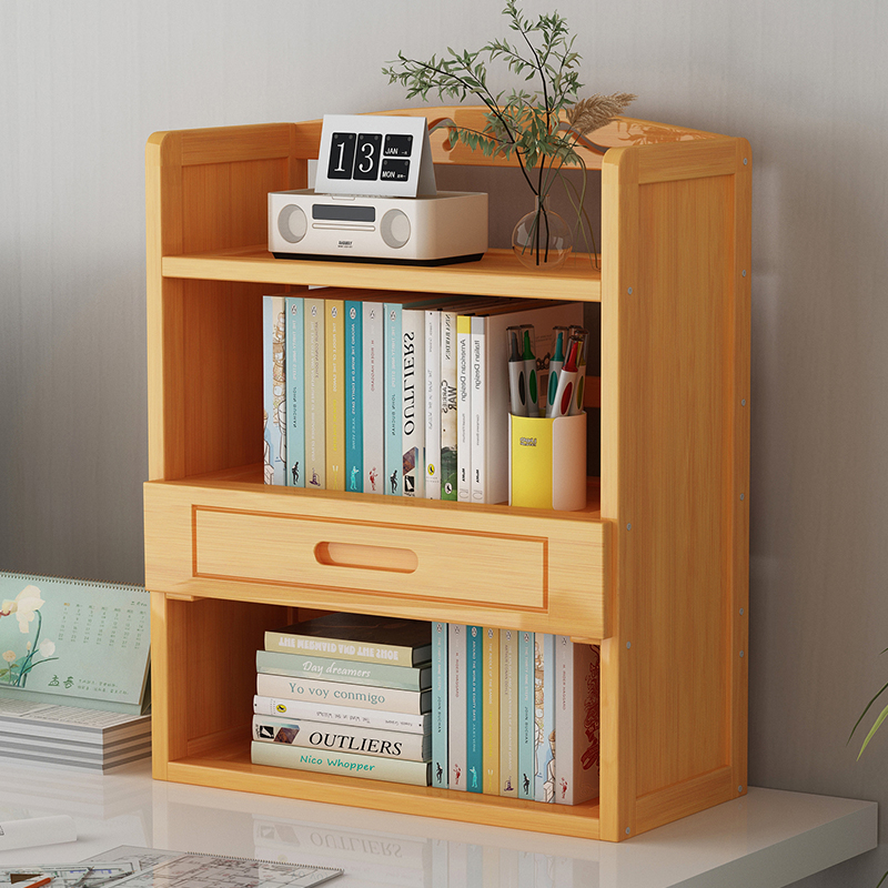 办公桌置物架多层小工位桌面收纳架桌上小层架床头柜上放的小书架