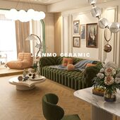 凡尔赛木纹砖地砖800×800法式 仿木地板天鹅绒柔光砖客厅哑光瓷砖